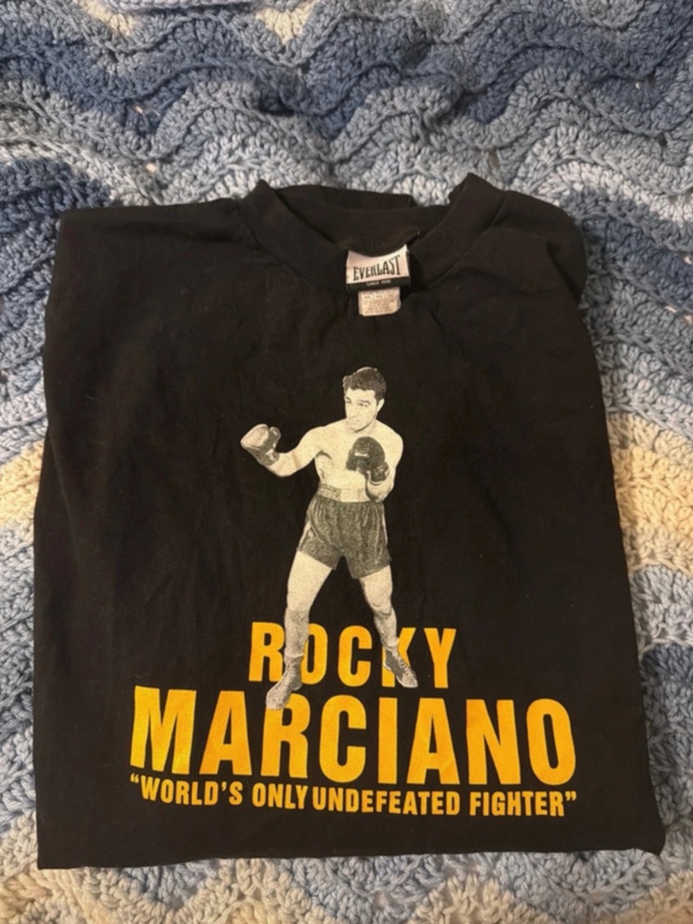 Everlast Black Graphic Logo Tee with White Label